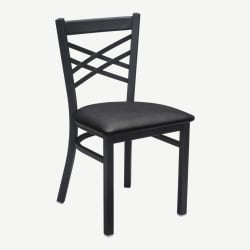 X Back Metal Chair