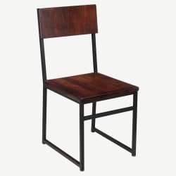 Indy Metal Chair with Wood Back