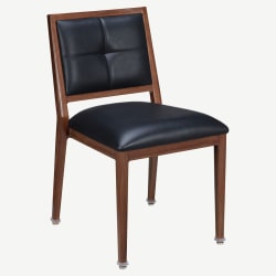 Quickship Milano Modern Aluminum Stack Chair