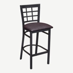 Window Back Metal Bar Stool