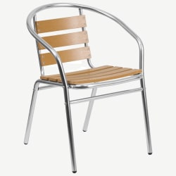 Economy Aluminum & Faux Teak Patio Chair