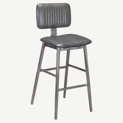 Ethan Metal Bar Stool in Clear Coat