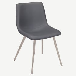 Luna Metal Chair with Clear Coat Finish