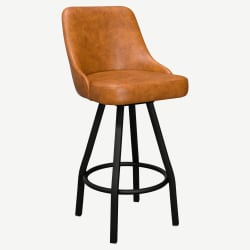 Premium Mauro Bucket Swivel Bar Stool