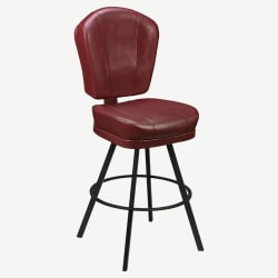 Lusso 3-Channel Premium Casino Bucket Bar Stool with Circular Frame