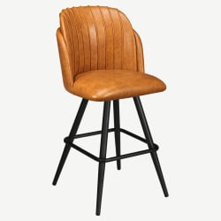 Premium Sooti Swivel Bar Stool with Square Frame