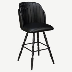 Premium Sooti Swivel Bar Stool with Vintage Frame