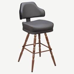 Gioco Premium Casino Bucket Bar Stool with Vintage Frame