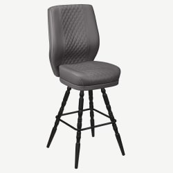 Tesoro Diamond Back Premium Bucket Bar Stool with Vintage Frame