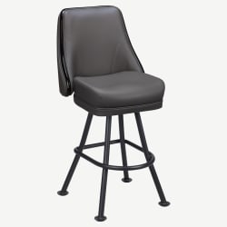 Regina Premium Casino Bucket Bar Stool with Orbit Frame