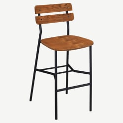 Palmer Black Metal Bar Stool