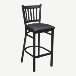 Vertical Slat Metal Bar Stool