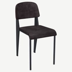 Nico Metal Chair with Wood Back