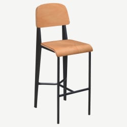 Nico Bar Stool with Wood Back