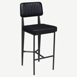 Leeds Padded Metal Bar Stool