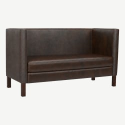 Cerqona Plain Back Privacy Booth with Wood Legs