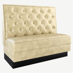 Button Tufted Back Booth