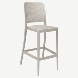Rowan Perforated Outdoor Resin Bar Stool