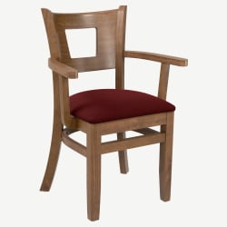 Premium US Made Duna Wood Chair With Arms
