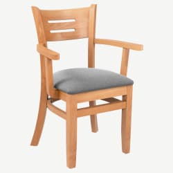 Premium US Made Henry Wood Chair with Arms