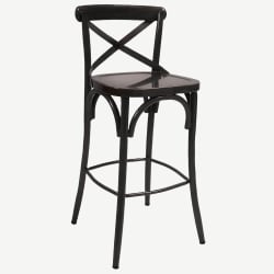 Classic X Back Metal Bar Stool