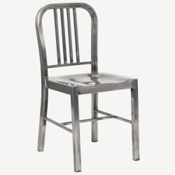 Indoor Metal Chair in Clear Finish