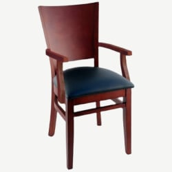 Tiffany Wood Restaurant Chair With Arms