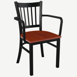 Vertical Slat Chair With Arms