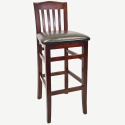 Beechwood Vertical Slat Bar Stool