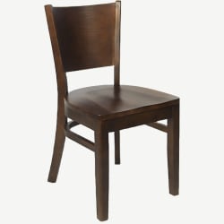 Beechwood Curved Plain Back Restaurant Chair