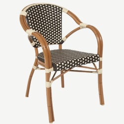 Aluminum Patio Wicker Arm Chair