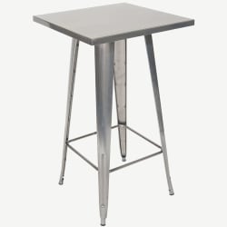 Metal Table in Clear Finish - Bar Height