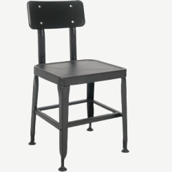 Metal Chair in Black Finish