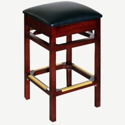 Backless Wood Bar Stool