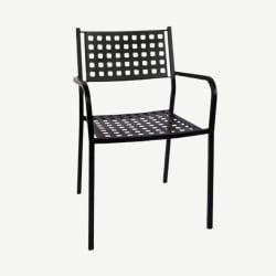 Matrix Back Patio Chair with Armrest