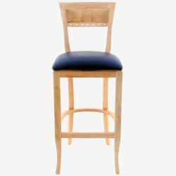 Premium US Made Biedermeier Wood Bar Stool