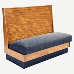 DH Style Wood Booth with Bead Board Back