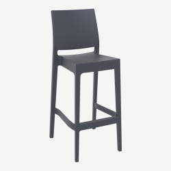 Kyra Commercial Outdoor Resin Bar Stool