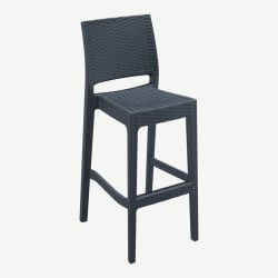 Beverly Wickerlook Resin Bar Stool