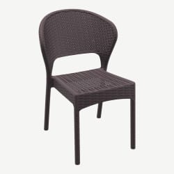 Terrace Wicker Look Resin Patio Chair