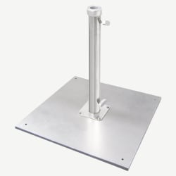 Premium Galvanized Silver Umbrella Base