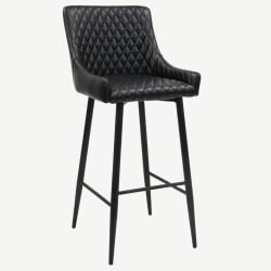 Maal Diamond Stitch Upholstered Bar Stool