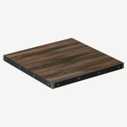 Custom Laminate Table Top with Industrial Steel Edge