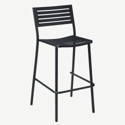 Ella Outdoor Bar Stool in Black