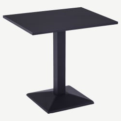 Outdoor Metal Table in Black Finish