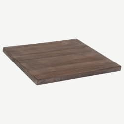 Outdoor Resin Table Top in Dark Walnut Finish