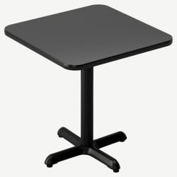 Laminate Reversible Restaurant Table In Black / Mahogany