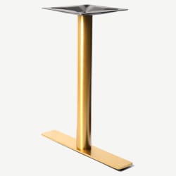 Gold Square Stainless Steel Table Base