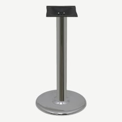 Chrome Rounded Table Bases - Standard Height