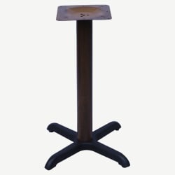 Premium Wood Grain X Prong Table Base - Standard Height